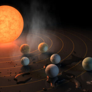 Trappist Habitable Zone Glass Table